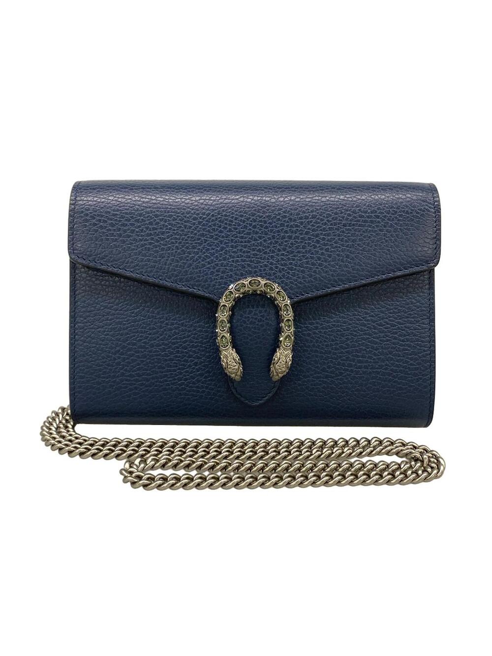 Gucci Dionysus Dark Navy Silver Leather #283912G13B